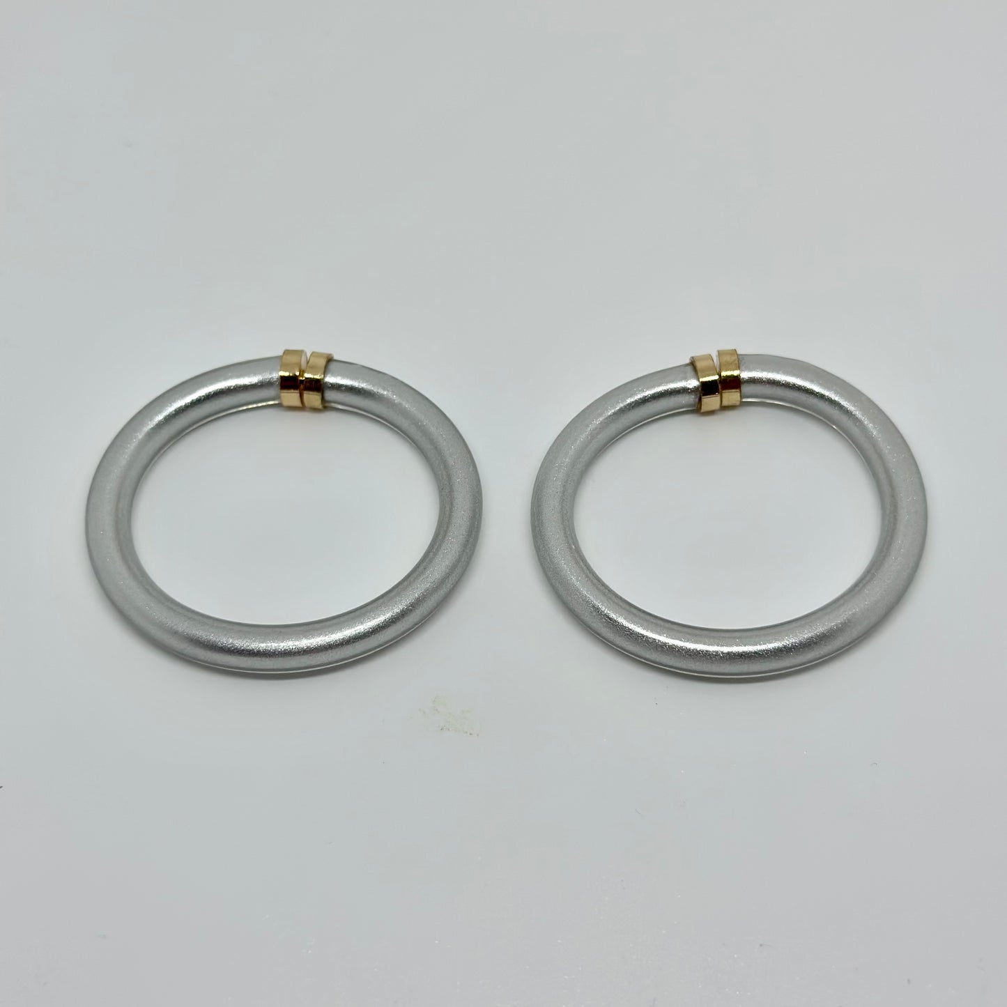 Mini Tube Jelly Endless Hoops- Silver