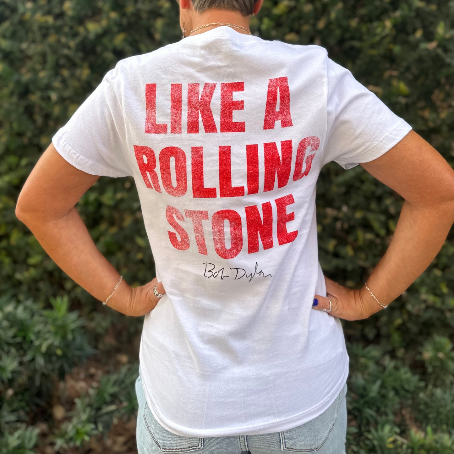 Bob Dylan Rolling Stone Tee-White