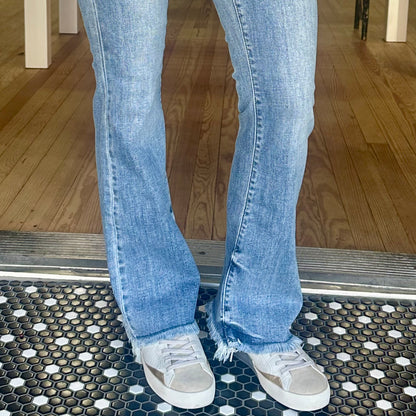 Judy Blue Bootcut w/Frayed Hem Jean