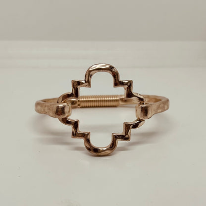 Hammered Bracelet - Quatrefoil