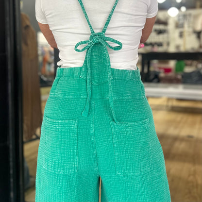 Ease Your Mind Jumpsuit - Atlantis Green