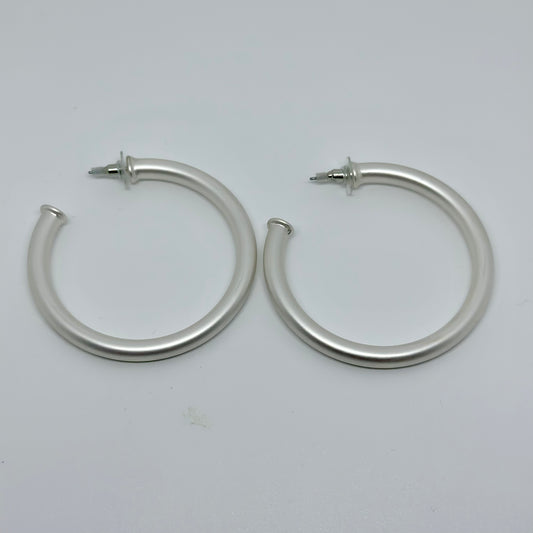 57MM Tube Hoops- Matte Silver