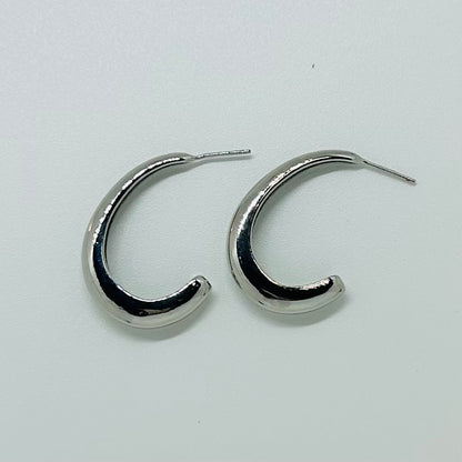 I Lub U Hoop Earrings - Silver / Gold