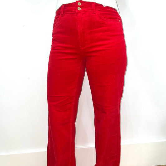 Judy Blue Corduroy Trouser Jean - Red