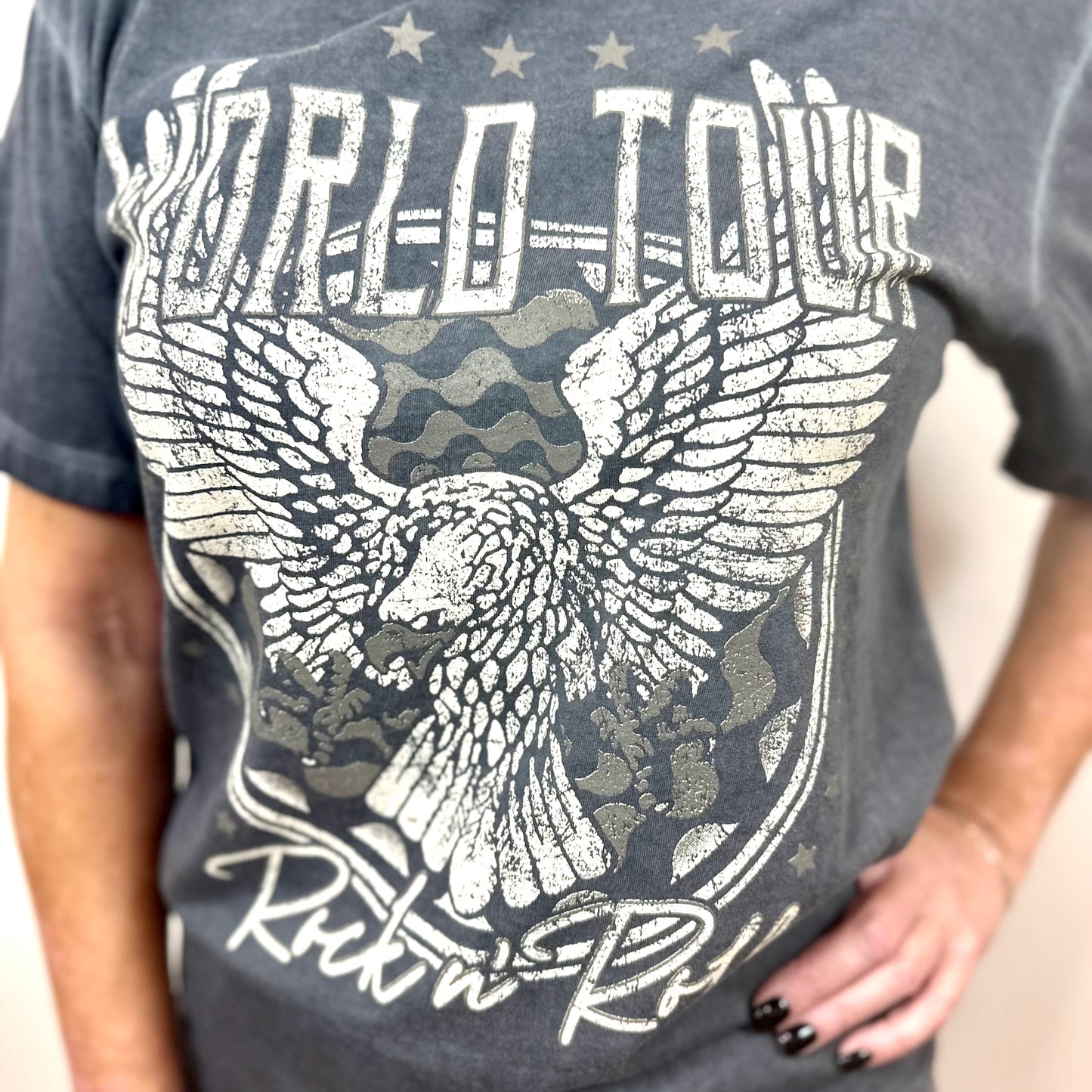 Free Bird World Tour Tee - Grey