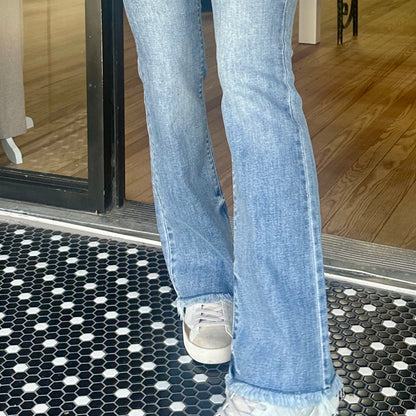 Judy Blue Bootcut w/Frayed Hem Jean