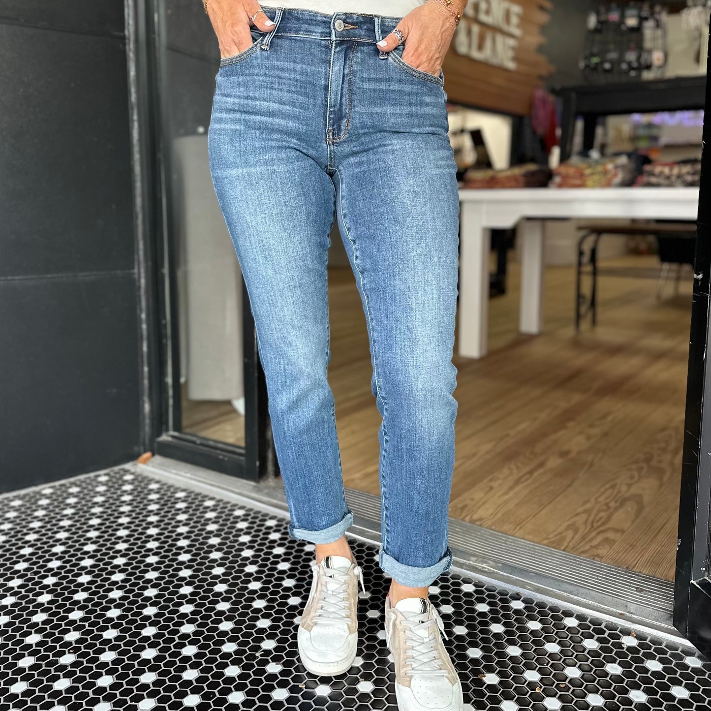 Judy Blue MR Vintage Wash Boyfriend Fit