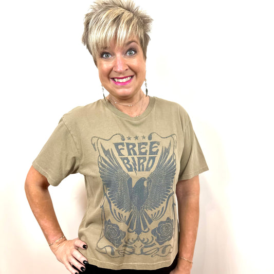 Free Bird Tee - Taupe