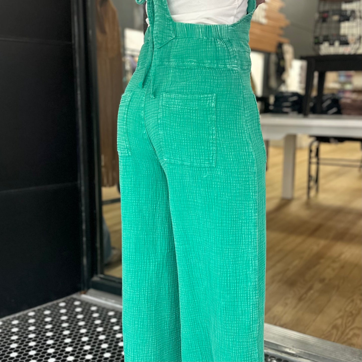 Ease Your Mind Jumpsuit - Atlantis Green