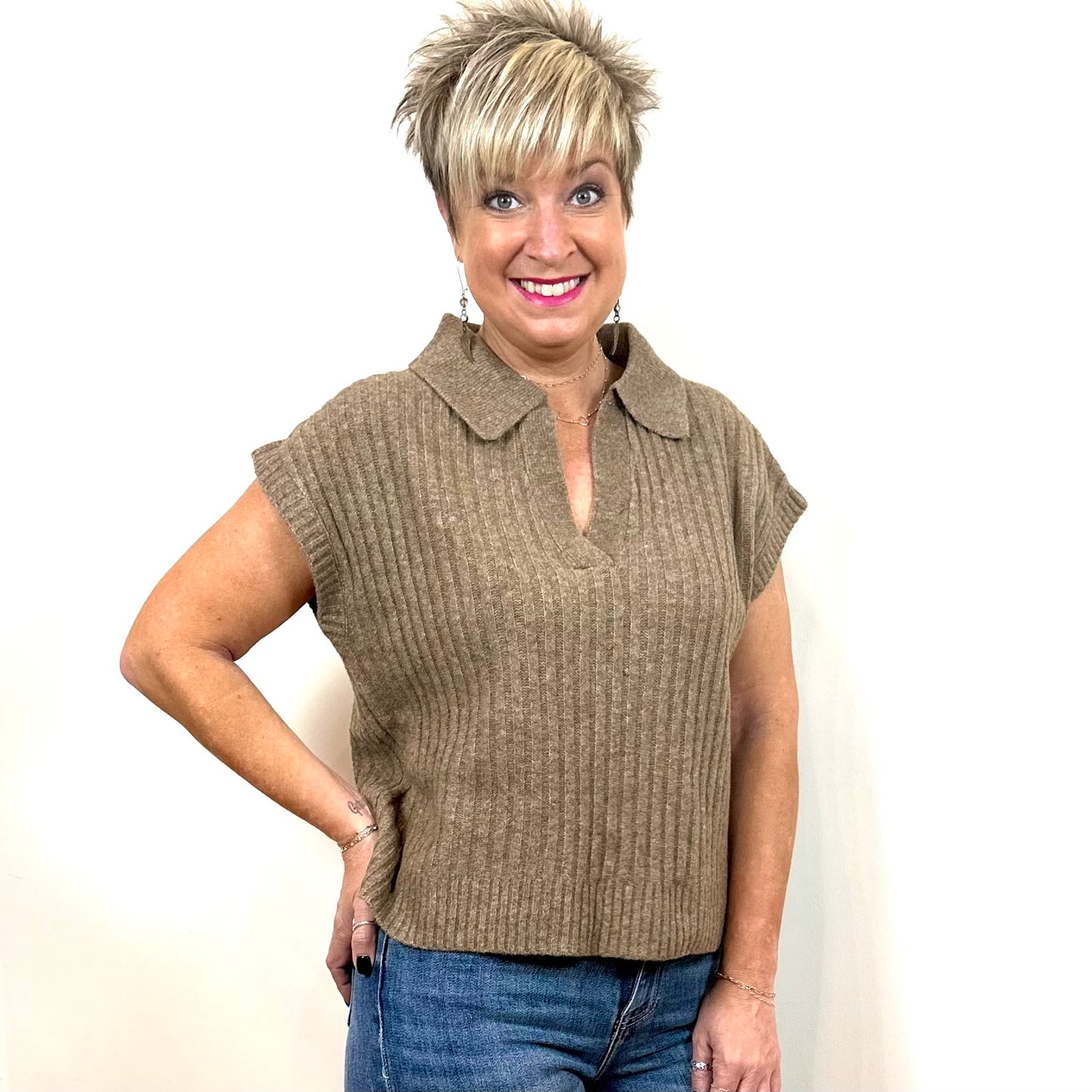 The Adrianne Sweater - Mocha