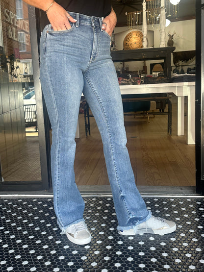 Judy Blue Bootcut w/Frayed Hem Jean