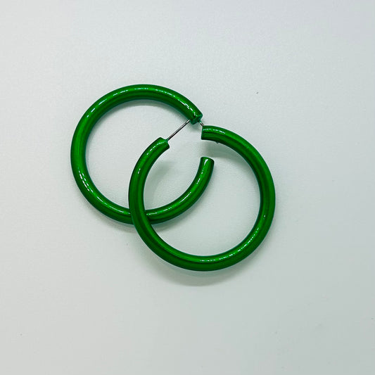 45MM Metallic Coated Hoops- Green