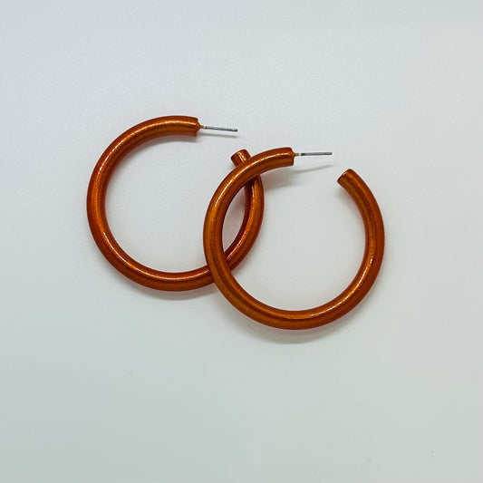 45MM Metallic Coated Hoops- Orange