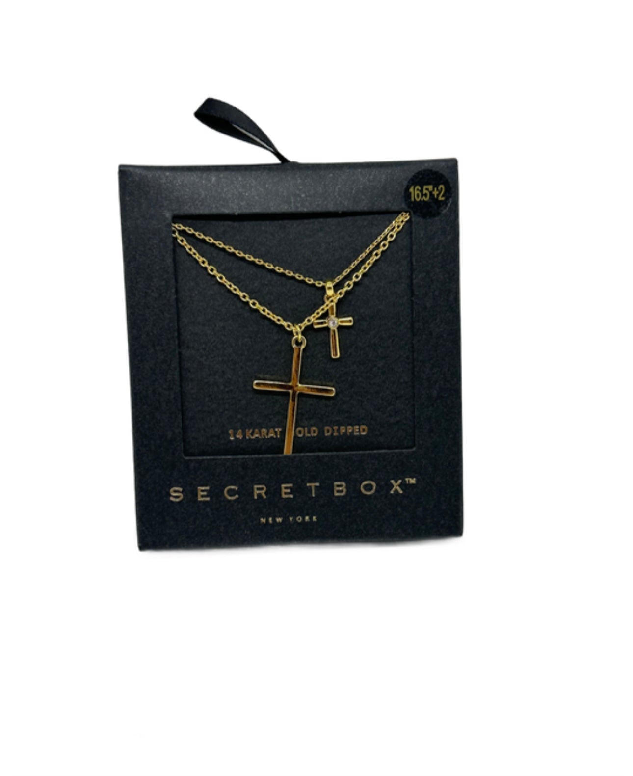 Layered Cross Pendant Necklace