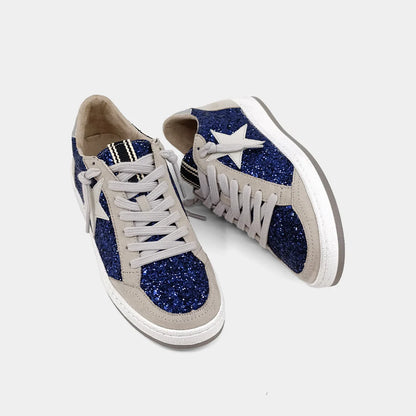 Paz Sneaker - Navy Glitter