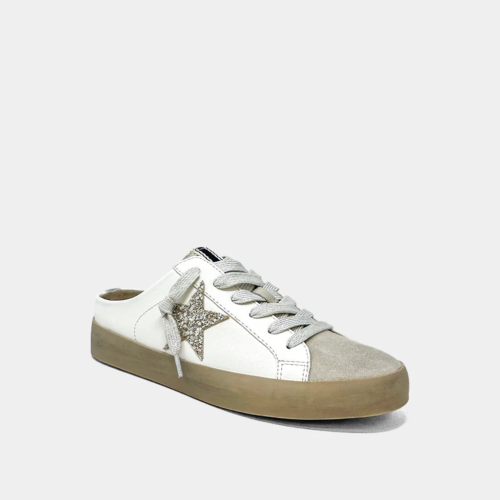 Polka Sneaker - Champagne Glitter