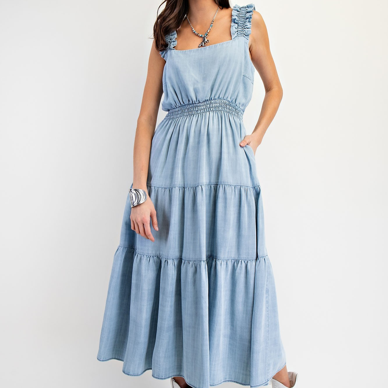 Love is in the Air Dress - Chambray